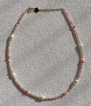 Cherry Blossom Natural Stone Necklace