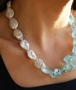 Marine Freshwater Pearl Necklace