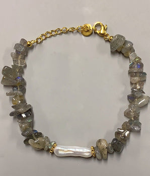 Gray Crystal Bracelet