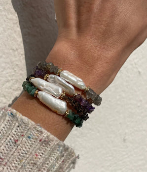 Gray Crystal Bracelet