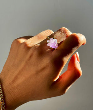 Vintage Amethyst - Adjustable Ring