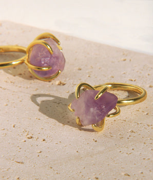 Vintage Amethyst - Adjustable Ring